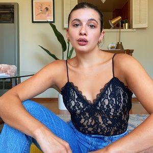 FOREVER 21 LACE BODYSUIT